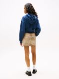 Purple Crest Logo Boxy Cropped Hoody  Women