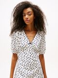 Multi Bird Print Wrap Midi Dress  Women