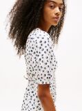 Multi Bird Print Wrap Midi Dress  Women
