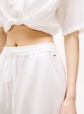 Beige Wide Leg Trousers With Linen  Women