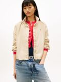 Beige Logo Collar Water Repellent Jacket  Women