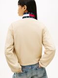 Beige Logo Collar Water Repellent Jacket  Women