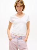 Beige V-Neck T-Shirt  Women