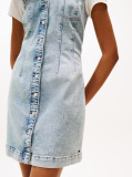 Denim Slim Denim Mini Φόρεμα Με V Λαιμόκοψη  Γυναίκες