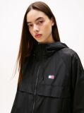 Black Tommy Badge Windbreaker  Women