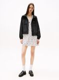 Black Tommy Badge Windbreaker  Women