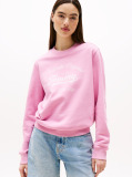 Pink Regular Essential Logo Crew Sweatshirt  Women