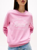 Pink Regular Essential Logo Crew Sweatshirt  Women