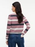 Multi Flag Embroidery Slim Crew Neck Cardigan  Women