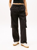 Black Loose Cargo Trousers  Women