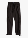 Black Loose Cargo Trousers  Women