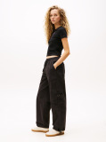 Black Loose Cargo Trousers  Women