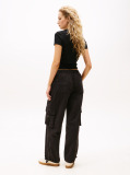 Black Loose Cargo Trousers  Women