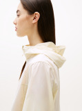 Beige Water Resistant Slim Windbreaker  Women