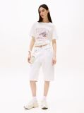Beige Tropical Graphic Relaxed Fit T-Shirt  Women