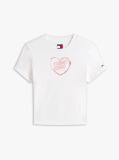 White Graphic Slim T-Shirt  Women