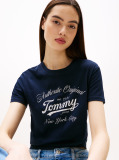 Blue Regular Essential Logo Tee  Women