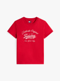 Red Regular Essential Logo Tee  Women