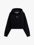 Μαύρο Άνετο Cropped Hoody  Γυναίκες