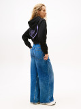 Μαύρο Άνετο Cropped Hoody  Γυναίκες