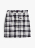 Μπεζ Ψηλόμεση Flannel Μίνι Φούστα Σε Α Γραμμή  Γυναίκες