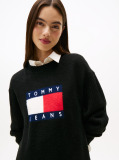 Μαύρο Μίνι Πλεκτό Φόρεμα Με Σήμα Tommy  Γυναίκες