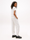 Beige Regular Crest Flag Tee  Women