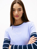 Μπλε Jersey T-Shirt Σε Slim Γραμμή Με Λογότυπο  Γυναίκες