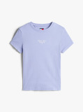 Μπλε Jersey T-Shirt Σε Slim Γραμμή Με Λογότυπο  Γυναίκες