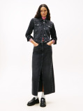 Denim Studded Denim Trucker Jacket  Women