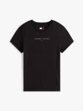 Black Slim Bling Linear Tee  Women