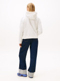 Άσπρο Western Hoodie Σε Boxy Γραμμή  Γυναίκες