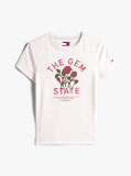 Γκρι T-Shirt Σε Slim Γραμμή Με Σχέδιο  Γυναίκες
