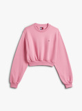 Pink Crop Flag Sweatshirt  Women