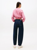 Pink Crop Flag Sweatshirt  Women