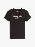 Μαύρο Essential Ριμπ T-Shirt Σε Slim Γραμμή  Γυναίκες
