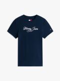 Μπλε Essential Ριμπ T-Shirt Σε Slim Γραμμή  Γυναίκες