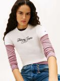 Μπεζ Essential Ριμπ T-Shirt Σε Slim Γραμμή  Γυναίκες