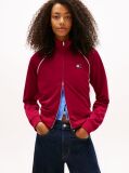 Pink Tommy Badge Interlock Knit Track Jacket  Women