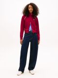 Pink Tommy Badge Interlock Knit Track Jacket  Women