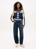 Blue Tommy Badge Colour-Blocked Piping Crinkle Jacket  Women
