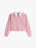 Multi Relaxed Fit Cropped Poplin Shirt  Women