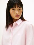 Pink Relaxed Fit Cropped Poplin Shirt  Women
