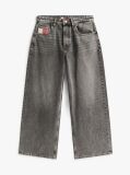 Denim Mid Rise Loose Wide Leg Jeans  Women