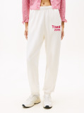 White Varsity Logo Terry Joggers  Women
