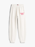 White Varsity Logo Terry Joggers  Women