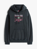 Black Crest Flag Hoodie  Women