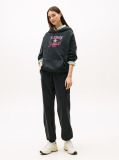 Black Crest Flag Hoodie  Women