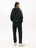 Black Crest Flag Hoodie  Women