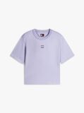 Μωβ Τ-shirt Σε Boxy Γραμμή Με Λογότυπο  Γυναίκες